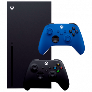 Sell Xbox X Blue & Black Controllers